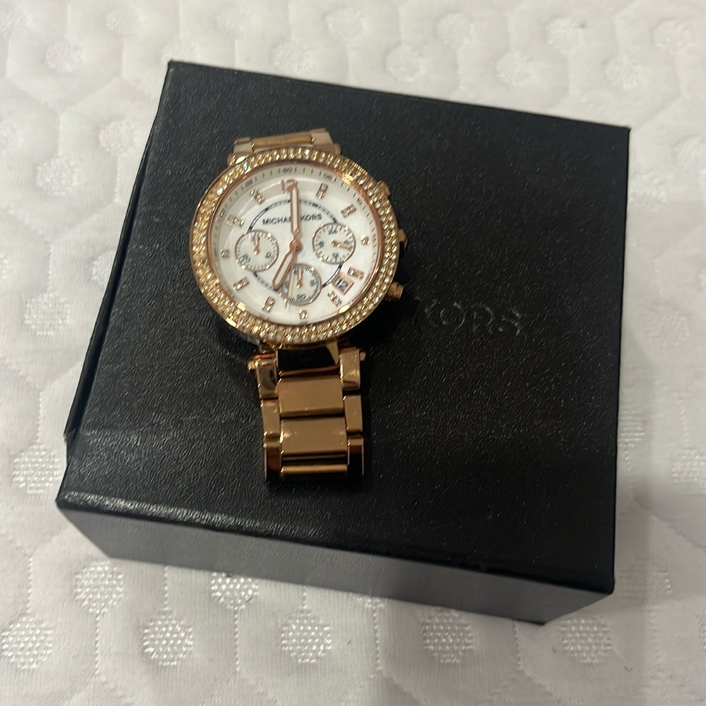 Michael Kors Stainless Steel Rose Gold Watch